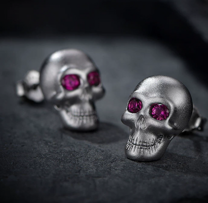 925 Sterling Silver Hand Carved Earrings